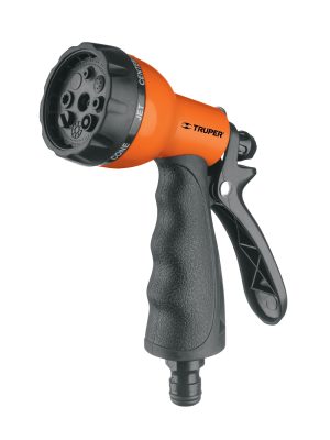 18482 - Pistola para riego de 8 funciones plástica con recubrimiento