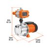 102857 - Bomba presurizadora jet acero 1 HP con control, Truper