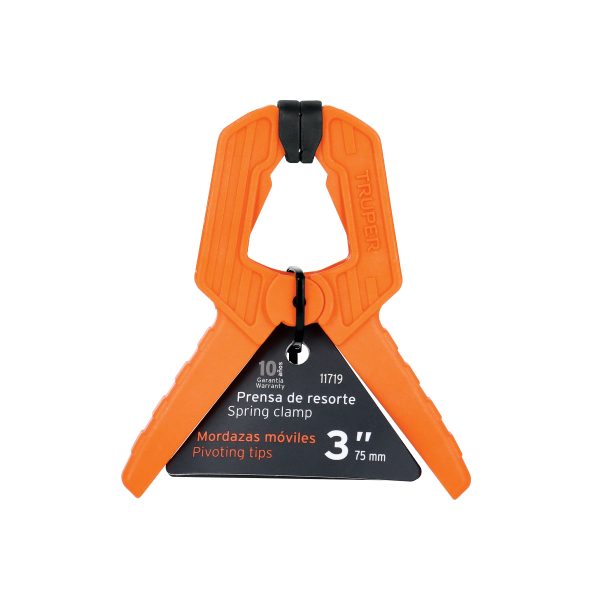 11719 - Prensa de resorte de 3' con cuerpo de nylon, Truper