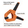 17700 - Prensa de resorte de 4', cuerpo de nylon con mango de TPR