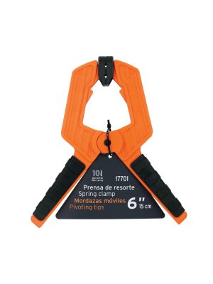 17701 - Prensa de resorte de 6', cuerpo de nylon con mango de TPR