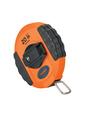 20900 - Cinta métrica larga 20 m, metálica, carcasa plástica, TRUPER