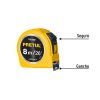 21603 - Flexómetro amarillo 8 m cinta 25 mm, en tarjeta, PRETUL