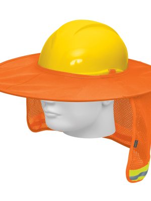 100353 - Protector solar plegable para casco, naranja con reflejante