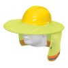 100354 - Protector solar plegable para casco, verde con reflejante