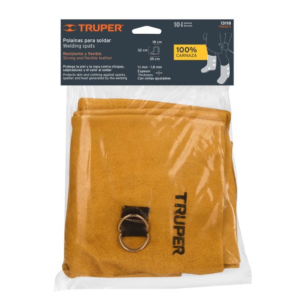 13118 - Protección para soldar, polainas de carnaza, Truper