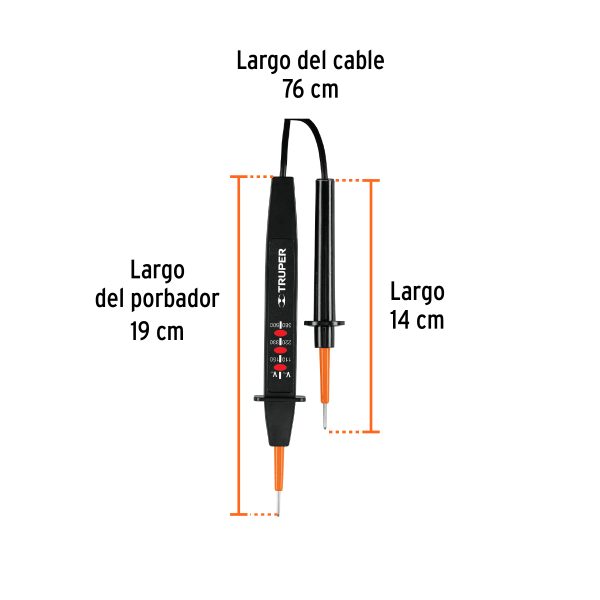 18334 - Probador de tensión C.A. / C.C., Truper