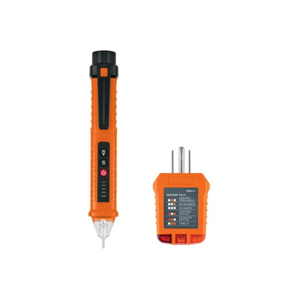 103980 - Kit de probadores sin contacto y para tomacorrientes, TRUPER