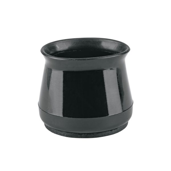 49847 - Caja con 24 protectores para patas de silla, negro
