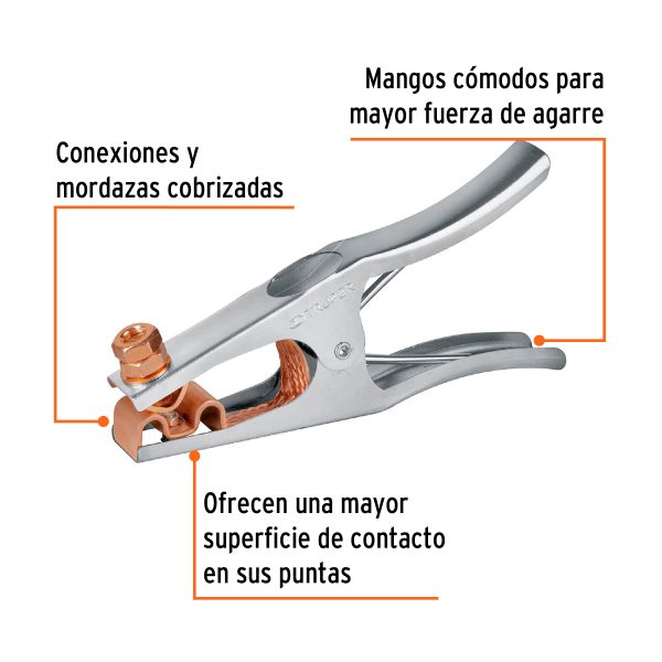 14234 - Pinza para tierra de 300 A, Truper