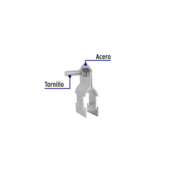 47488 - Abrazadera para perfil monocanal de 1/2 ', VOLTECK