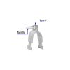 46425 - Abrazadera para perfil monocanal de 1 1/4', VOLTECK