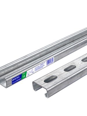 PU-142P.jpg 47765 - Perfil monocanal perforado de 3 m, 4 x 2 cm cal. 14, VOLTECK