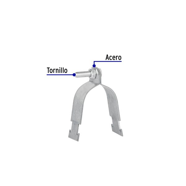 46427 - Abrazadera para perfil monocanal de 2', VOLTECK