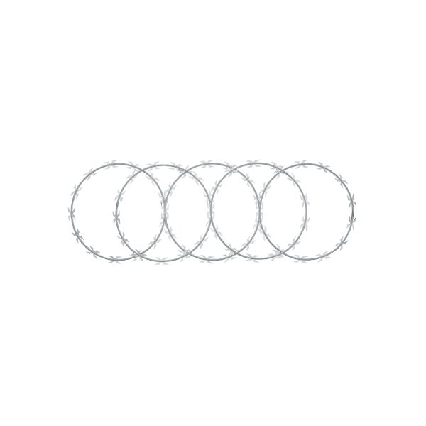 44921 - Rollo concertina máxima seguridad, 45cm diámetro x 8m, FIERO