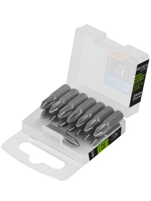 100193 - Estuche con 15 puntas de cruz PH2 largo 1', Truper Expert