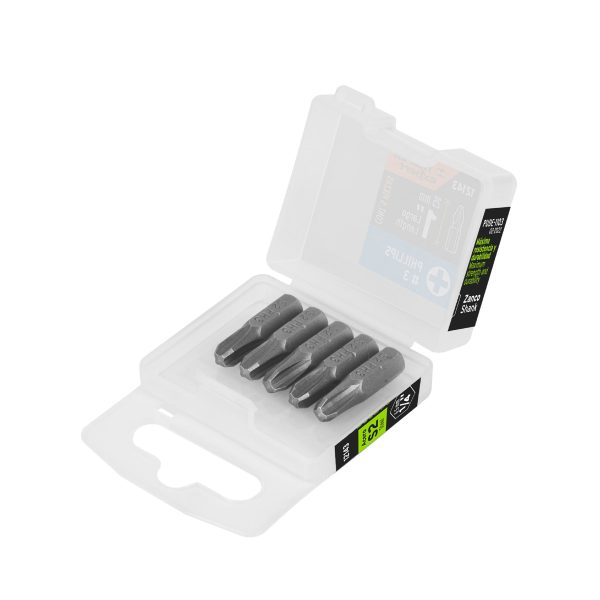 12143 - Estuche con 5 puntas de cruz PH3 largo 1', Truper Expert