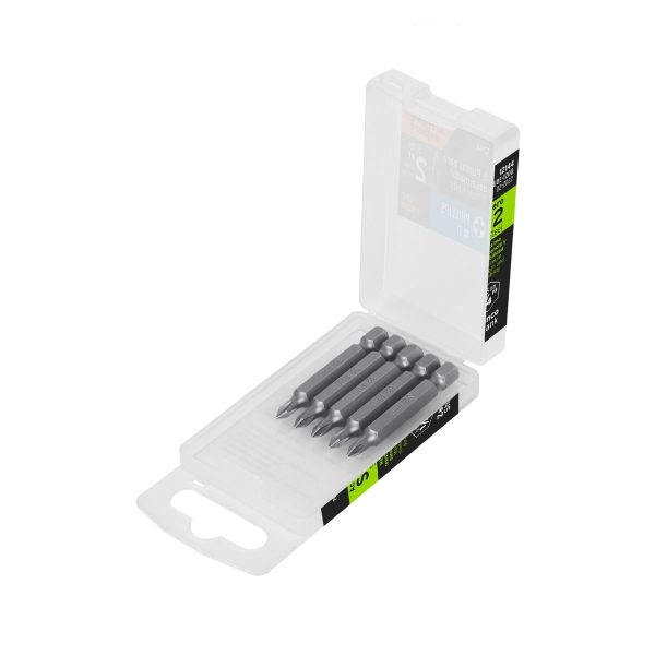 12144 - Estuche con 5 puntas de cruz PH0 largo 2', Truper Expert