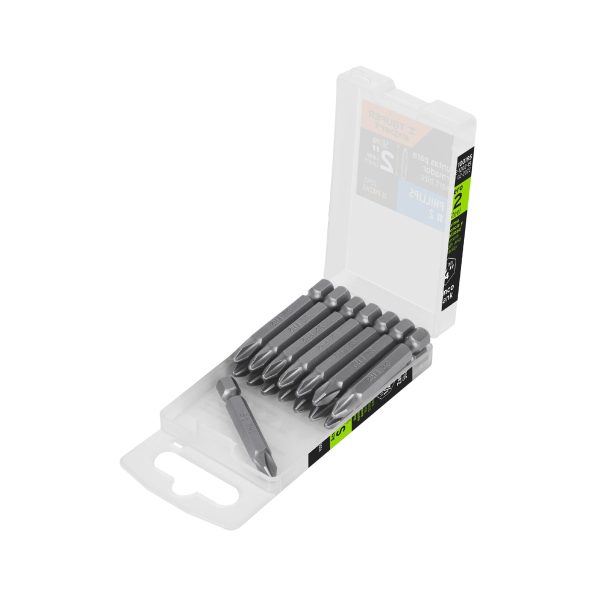 100195 - Estuche con 15 puntas de cruz PH2 largo 2', Truper Expert