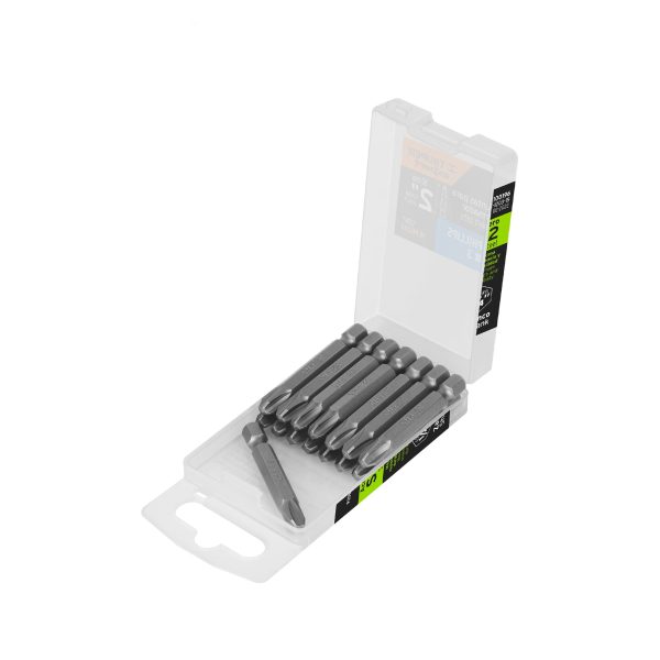 100196 - Estuche con 15 puntas de cruz PH3 largo 2', Truper Expert