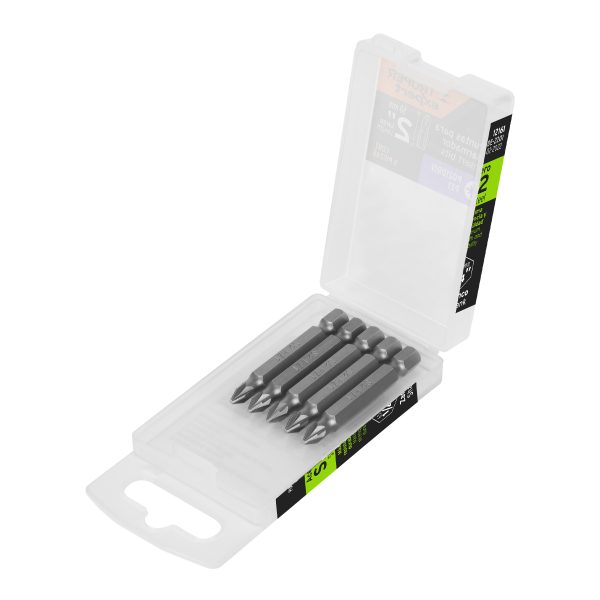 12161 - Estuche con 5 puntas pozidriv PZ1 largo 2', Truper Expert