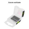 12167 - Estuche con 5 puntas planas de 1/4' largo 1', Truper Expert