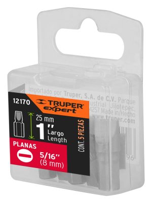 PUDE-3131E1.jpg 12170 - Estuche con 5 puntas planas de 5/16' largo 1', Truper Expert