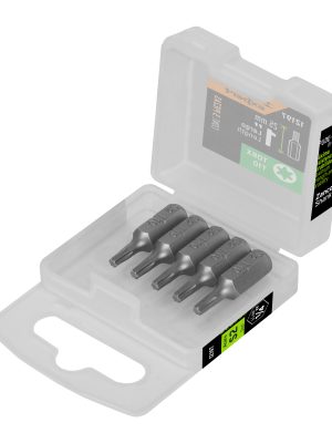 12197 - Estuche con 5 puntas torx T10 largo 1', Truper Expert