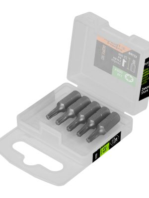 12198 - Estuche con 5 puntas torx T15 largo 1', Truper Expert