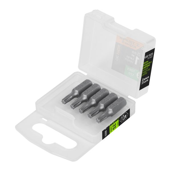 12200 - Estuche con 5 puntas torx T20 largo 1', Truper Expert