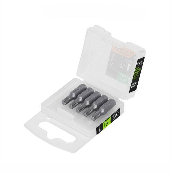 12201 - Estuche con 5 puntas torx T25 largo 1', Truper Expert