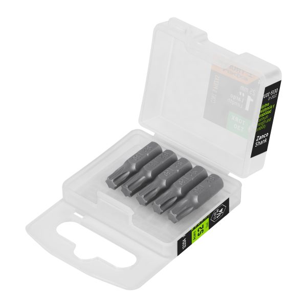 12204 - Estuche con 5 puntas torx T30 largo 1', Truper Expert