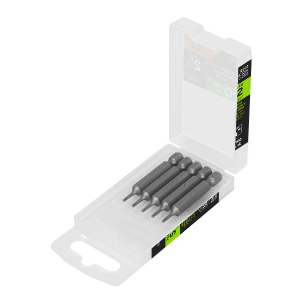 12207 - Estuche con 5 puntas torx T6 largo 2', Truper Expert