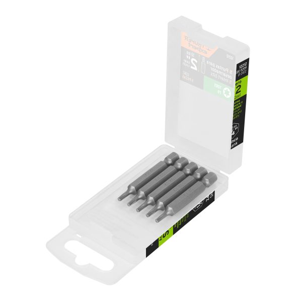 12212 - Estuche con 5 puntas torx T9 largo 2', Truper Expert