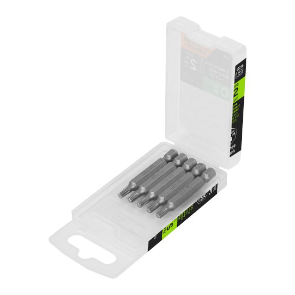 12216 - Estuche con 5 puntas torx T20 largo 2', Truper Expert