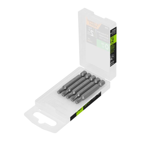 12260 - Estuche con 5 puntas torx T27 largo 2', Truper Expert