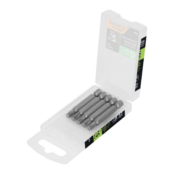 12261 - Estuche con 5 puntas torx T30 largo 2', Truper Expert