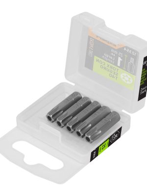 PUDE-6140.jpg 12354 - Estuche con 5 puntas torx T40 con seguro largo 1', Expert