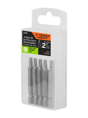 PUDE-6220E1.jpg 12360 - Estuche con 5 puntas torx T20 con seguro largo 2', Expert