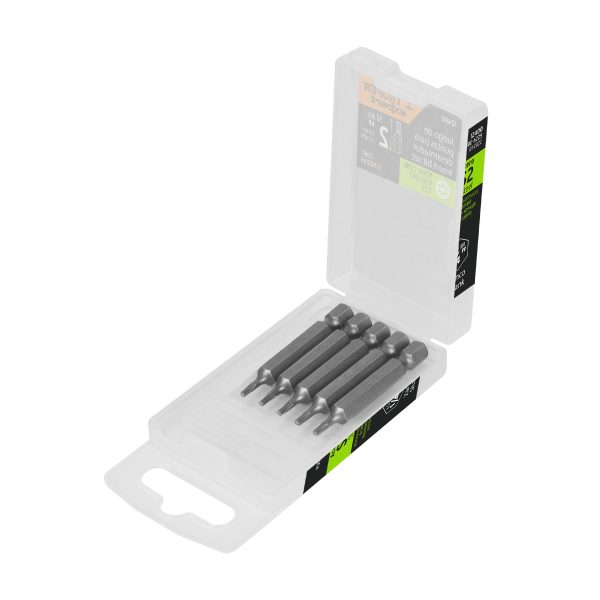 12400 - Estuche con 5 puntas torx T25 con seguro largo 2', Expert