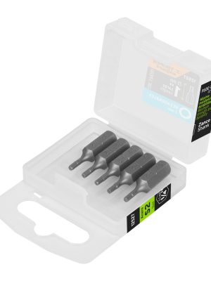 12527 - Estuche con 5 puntas hexagonales de 2 mm largo 1', Expert