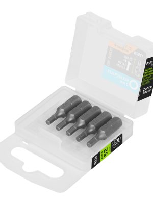 12528 - Estuche con 5 puntas hexagonales de 3 mm largo 1', Expert