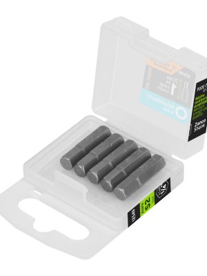 12549 - Estuche con 5 puntas hexagonales de 6 mm largo 1', Expert