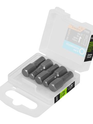 12577 - Estuche con 5 puntas hexagonales de 8 mm largo 1', Expert