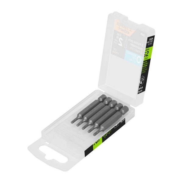 12609 - Estuche con 5 puntas hexagonales de 3/32mm largo 2', Expert