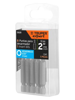 PUDE-7215E1.jpg 12628 - Estuche con 5 puntas hexagonales de 5/32mm largo 2', Expert