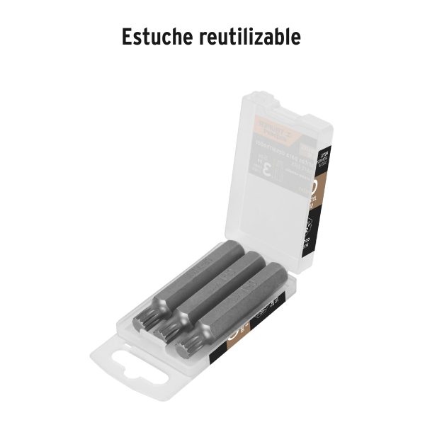 12709 - Estuche con 3 puntas bristol M10 largo 3', Truper Expert