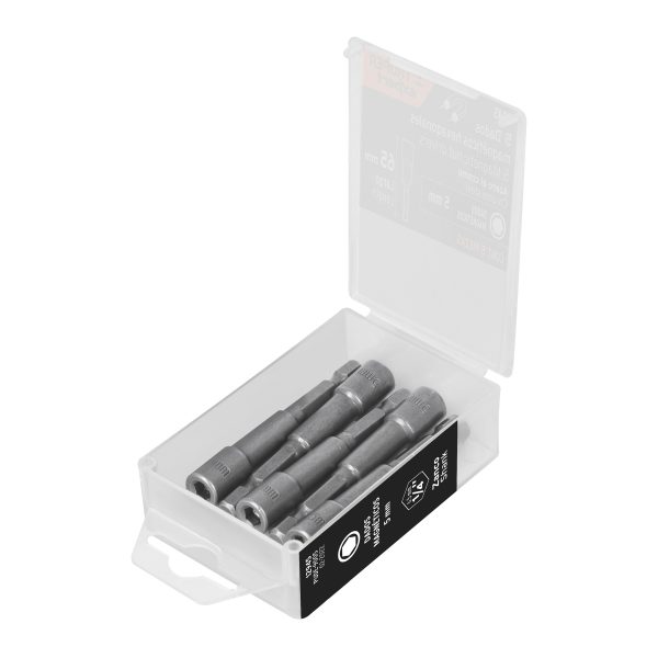 12945 - Estuche con 5 dados magnéticos de 5 mm largo 2-1/2', Expert