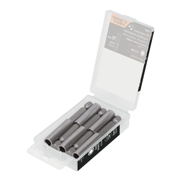 11869 - Estuche con 5 extensiones de 70 mm, magnéticas, EXPERT