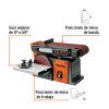 12110 - Lijadora de banda y disco 4 x 6', 1/2 HP (375 W), Truper